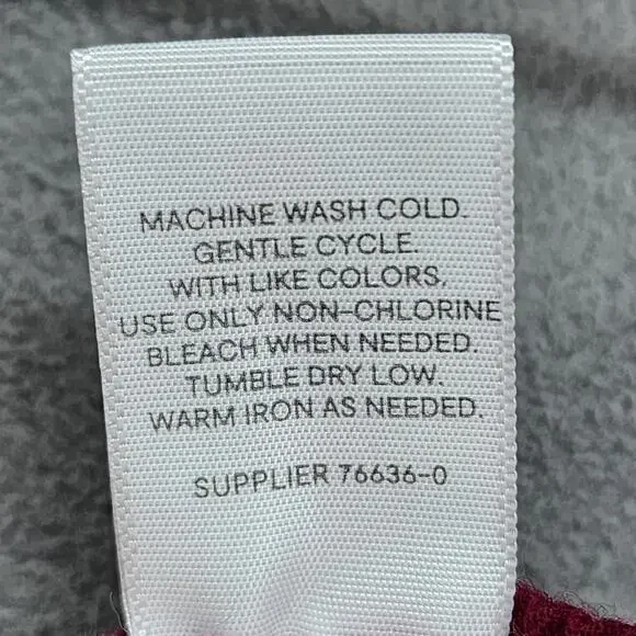 NWOT Liz Claiborne Women's XXLARGE Pajama Set Burgundy Paisley Sleep Lounge Wear - Picture 10 of 16